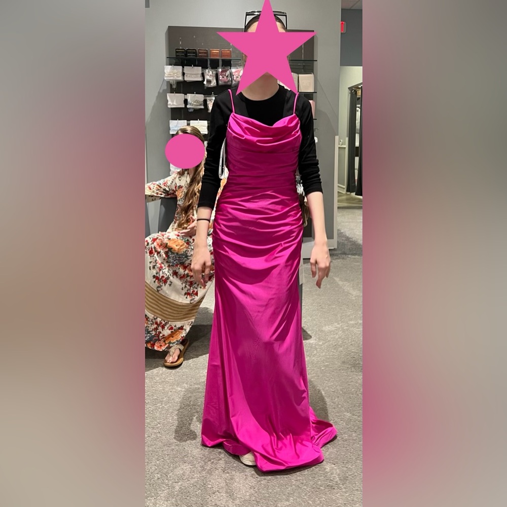 Elegant Fuchsia Maxi Dress